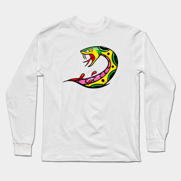 Snake tattoo Long Sleeve T-Shirt by Matross art